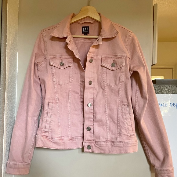 Gap Pink Denim Jacket Size XS - Picture 3 of 4